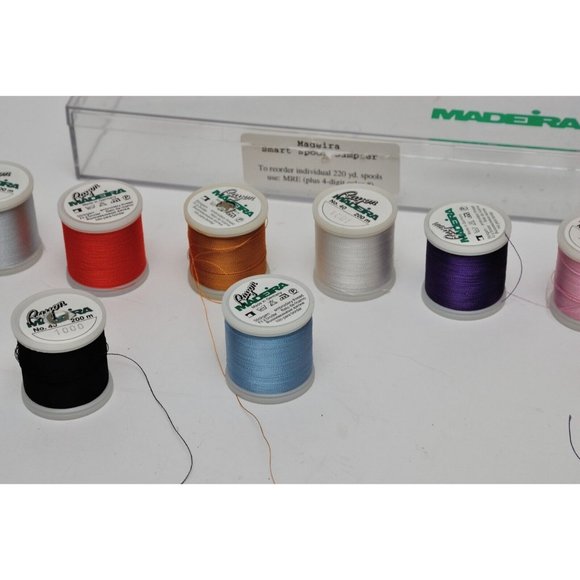 Madeira #40 Rayon Embroidery Thread 200m Each 18 Rolls Pre-Owned Mixed Colors #2 - Picture 4 of 8
